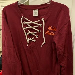 red hokie sweatshirt
